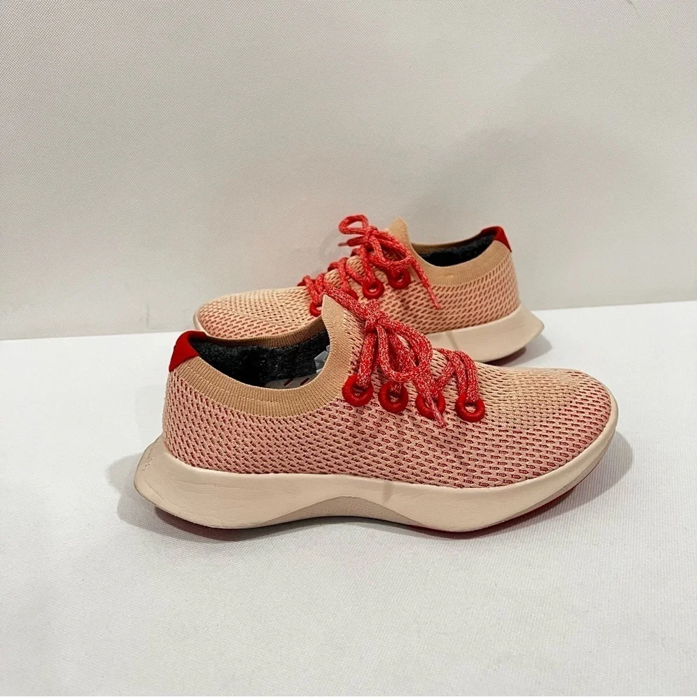 Allbirds Tree Dasher Size 8 Men's Shoes Orange Heathered Slip-On Lightweight